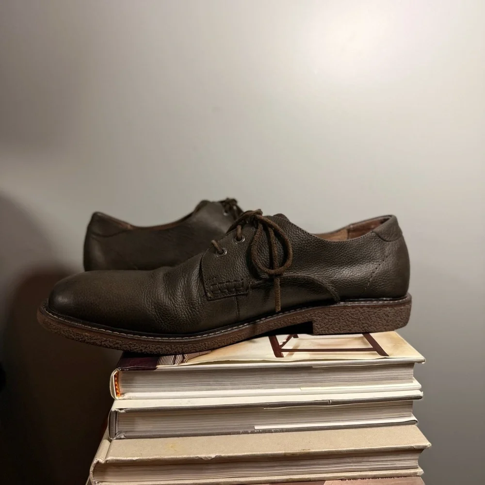 G.H. Bass & Co. Men’s Size 13M Dark Brown Leather Lace Up Oxfords